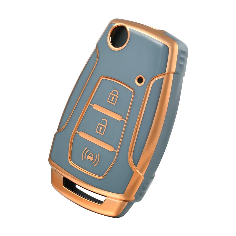 TPU Car Flip Key Case Cover Shell For SsangYong Kyron 2 Sanka Actyon Korando Tivoli 2020 Musso Korea Car Key Fob Bag Accessories
