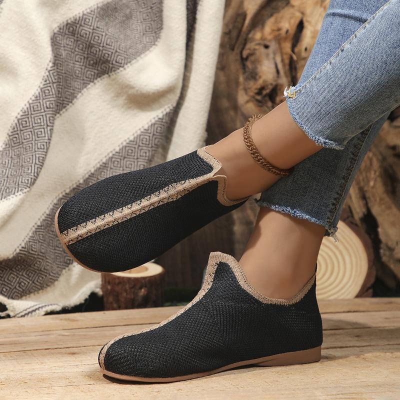 

Women’s Plus Size Slip-On Flat Shoes, Casual Comfortable Loafers, Spring Fashion 36