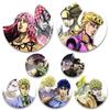 Backpack Accessories Gifts Round Creative Anime Pins Jojo's Bizarre Adventure Brooches JOLYNE CUJOH FF Kujo Jotaro Cartoon Badge