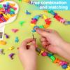 800 Pcs Animal Shaped Beads Animal Plastic Beads Colorful Marine And Jungle Animal Beads Zoo Animal Design Plastic Craft Beads F