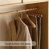 Pure Natural Camphor Wood Wide Shoulder Adult Suit Hanger - High-End Solid Wood Wardrobe Clothes Rack