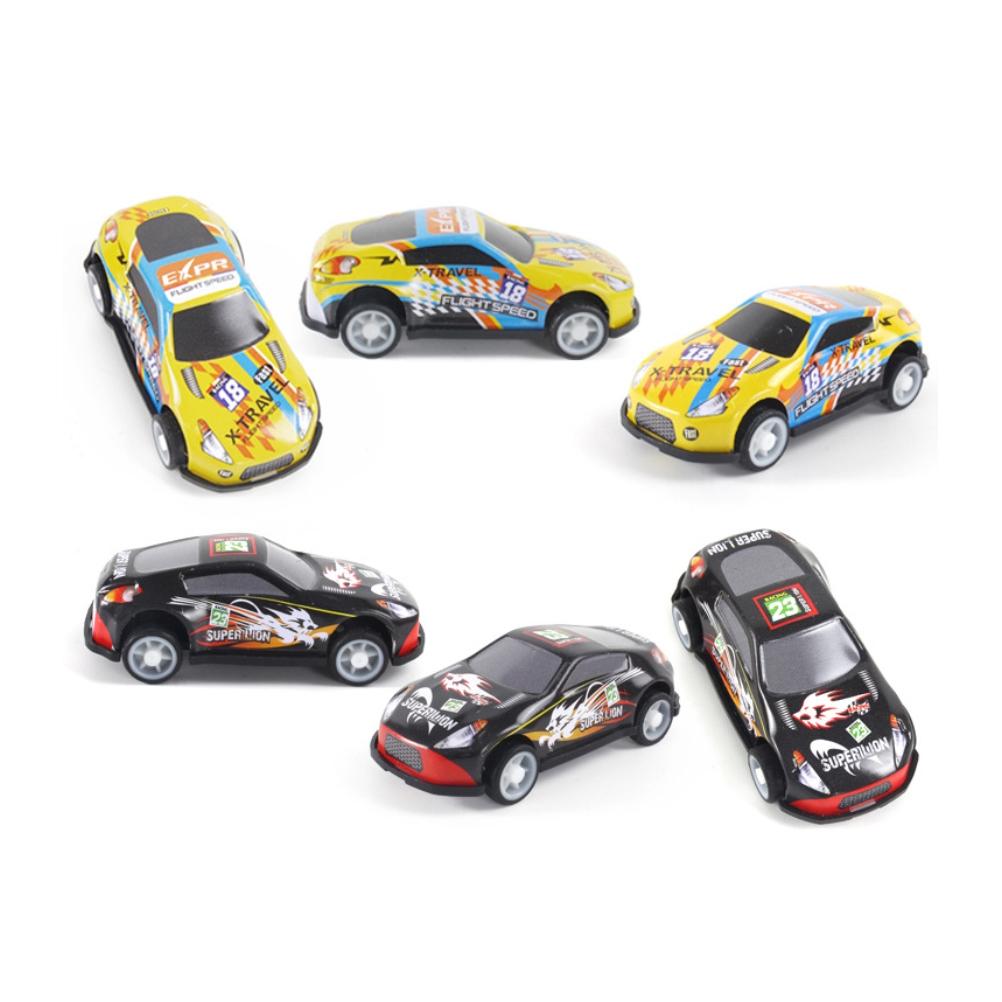 Trageți înapoi mașină de jucărie pentru copii mașină de tablă jucărie mini buzunar 12 jucării pentru vehicule de curse jucării cu frecare metalică