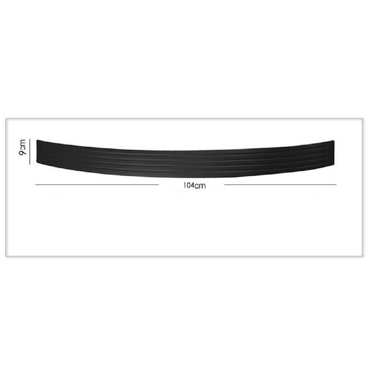 

Универсальный черный резиновый задний край багажника, защита от царапин, коврик, двусторонняя лента для автомобиля, внедорожника, задний багажник 104x9cm