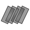 Black Magnetic Vent Screen Covers 25.3x10cm Mesh Guard Floor Register Filter Air Circulation Debris Blocker Wall Ceiling 3pcs