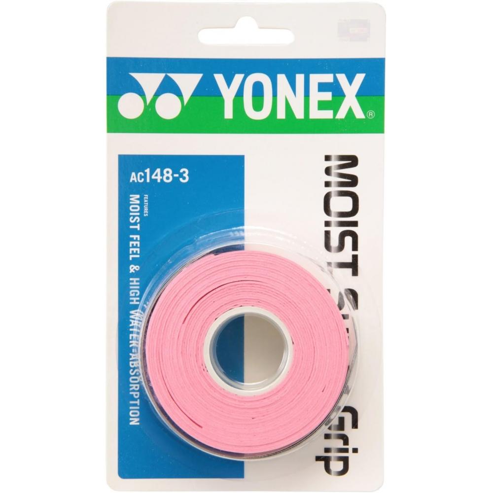 Yonex  Yonex  Tennis Badminton Grip Tape Moist Super Grip Pink Grip Tape