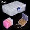 Transparent Plastic Storage Box with 12/14/15/20 Grids for Bead Sorting Jewelry And Miscellaneous Items Organizer Box Organizer