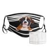 1PC Mask + 2 PC Filters General Dogs Prints Breathable Washable Mask Face Cover
