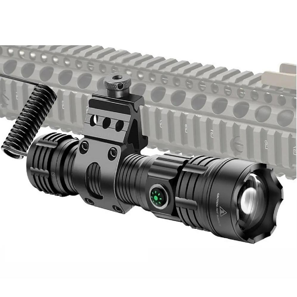 Hunting Under-barrel Tactical Flashlight. Green Light.