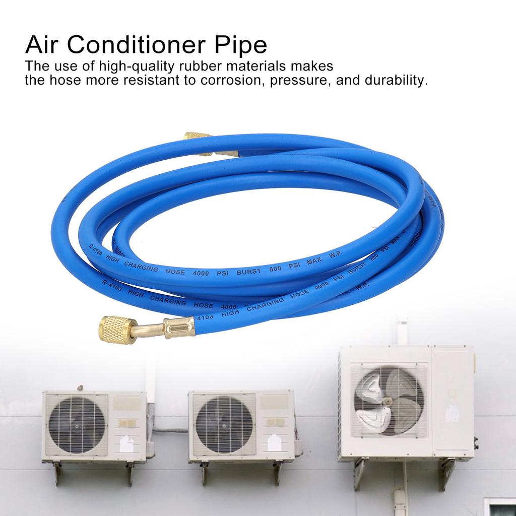 Conditioner Refrigerant Recharge Hose  Conditioning Refrigeration Adding Tool Accessory(Double English Standard Joint 2Pcs 1.5meters )