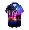 Men'S Hawaiian Vacation Casual Short Sleeve Shirt 3D Printed Fashion Loose Lapel