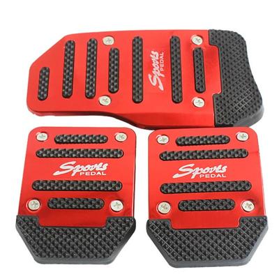 3pcs/set Anti-slip Manual Gear Clutch Pedal Car Pedal Foot Pad Cover Brake Pedal Brake Pad Cover