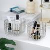 1 Stainless Steel Storage Basket - Versatile & Lightweight, Perfect for Desk, Bathroom, Bedroom Organization | Holds Cosmetics, Perfume, Masks & More