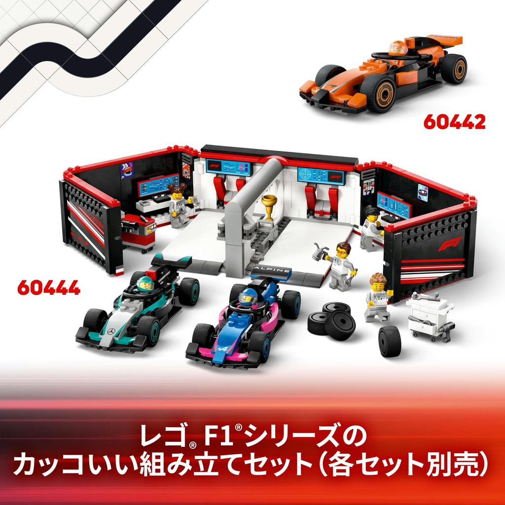 LEGO City F1(RFerrari Auto da Corsa Pit Stop Giocattolo Blocco Educativo6789Veicolo Auto Mini Auto 60443