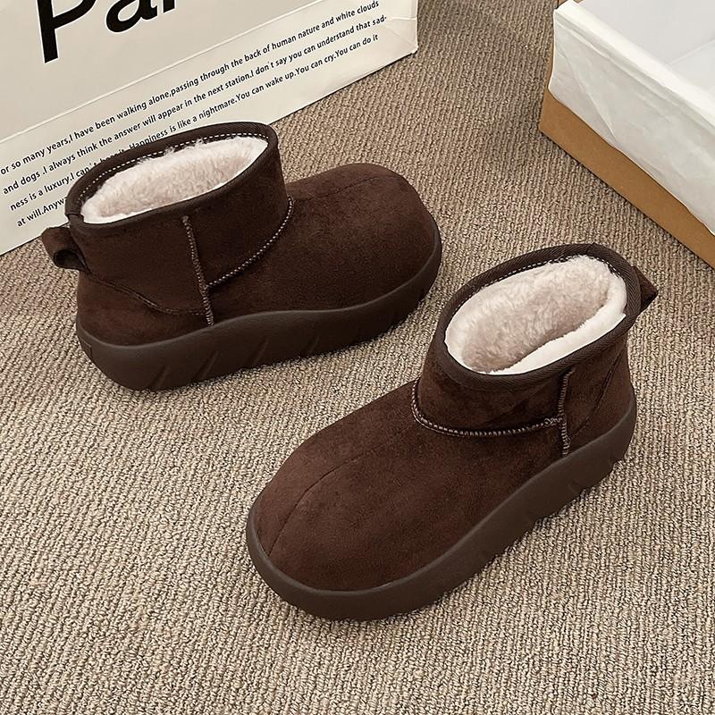 Women's Lightweight Comfortable Thick Sole Cold Warm Padded Snow Boots Non-slip Wear-resistant Outdoor Sports Cotton Boots
