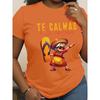 Women's Printed Cotton Top Short Sleeve Daily Comfort T-Shirts Women’s