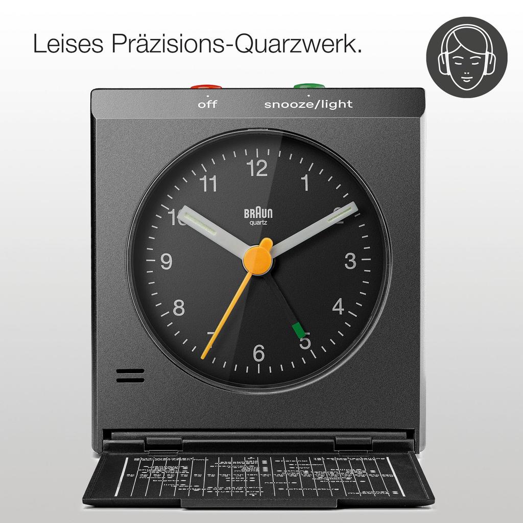 Reisewecker Schwarz BC05B BRAUN/Braun