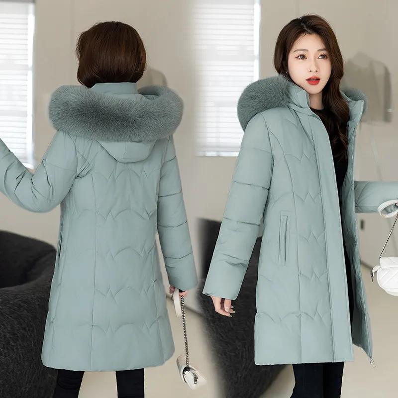 Winter Clothes Coats Parkas Winter Jacket Women Parka Hooded Fur Collar Thick Warm Women's Jackets Student Coats Women's Clothing