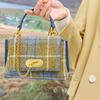Stylish Harris Tweed Tote Bag For Women Large Capacity Everyday Shoulder Bag