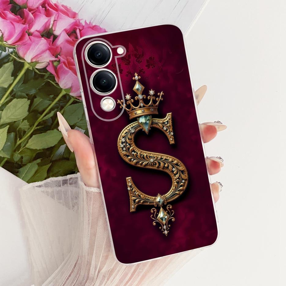 For Vivo Y04 Case V2430 Cool Fashion Letters Cover Soft Silicone Phone Case For Vivo Y29s Y 29s VivoY04 VivoY29s Back Cover Bags