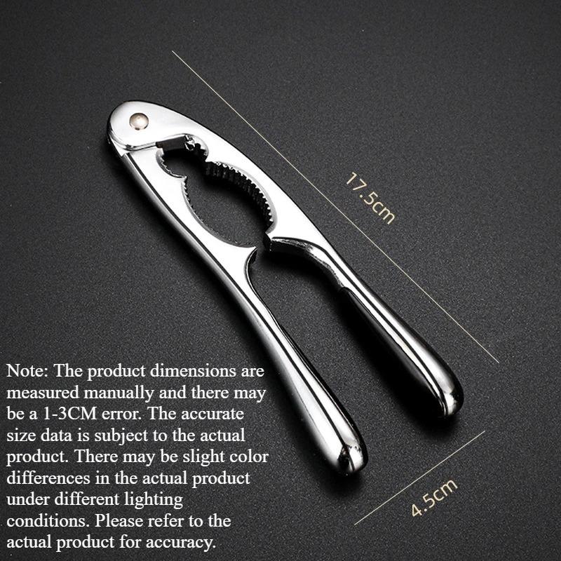 Stainless Steel Manual Nut Cracker Kitchen Gadgets High Quality Walnut Opener 2 Styles with Non-slip Handle for Household