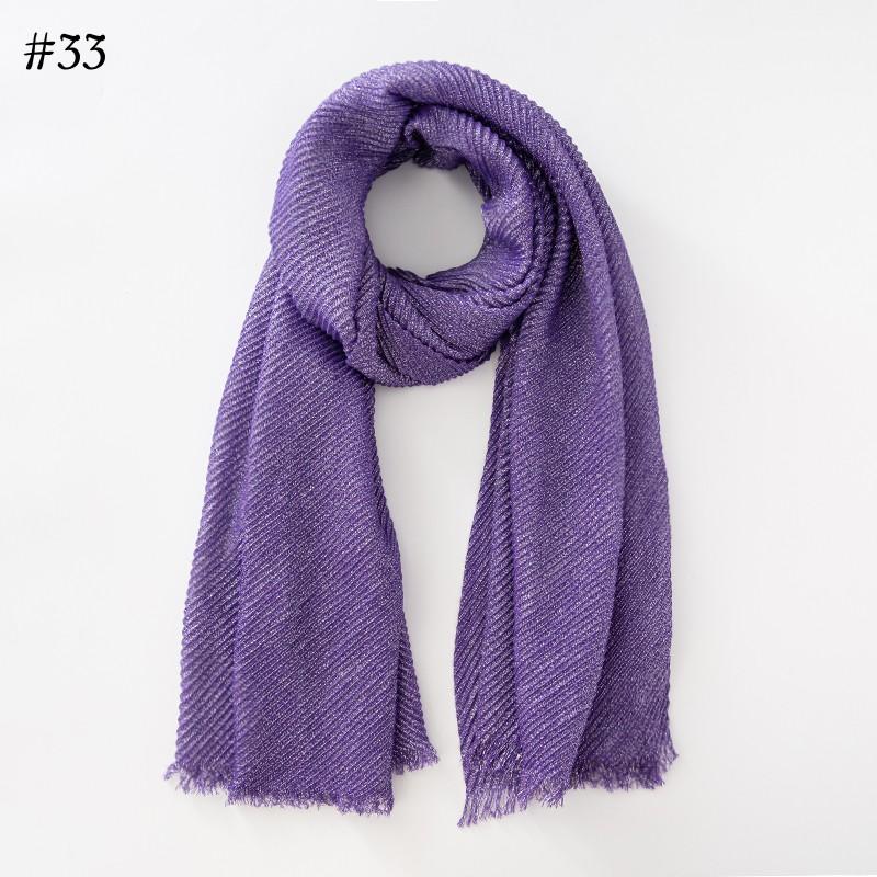 

Fashion wrinkle plain soft shawl funcy shimmer shiny hijab scarf Gold silver threads headscarf Bangladeshi cotton shawl