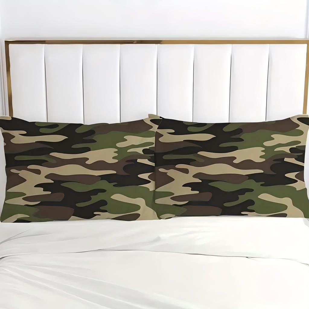 Camouflage 3D-gedruckter Bettbezug Weich Bequem Atmungsaktiv Bettwäschebezug Kissenbezug Luxus Heimtextil Kind Erwachsener Bettdeckenbezug