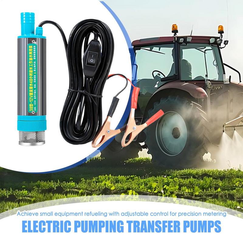 Submersible Water Pump Electric Submersible Pump 2 Alligator Clips Refueling Tool For Caravan Marine Agricultural Automotive