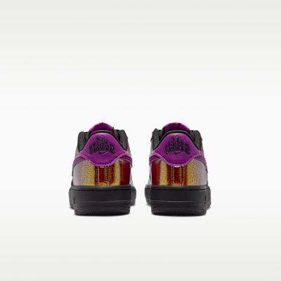 Kids' Sneakers Nike Air Force 1 Low LV8 Glam Rock Black Bold Berry (GS) Black/Bold Berry