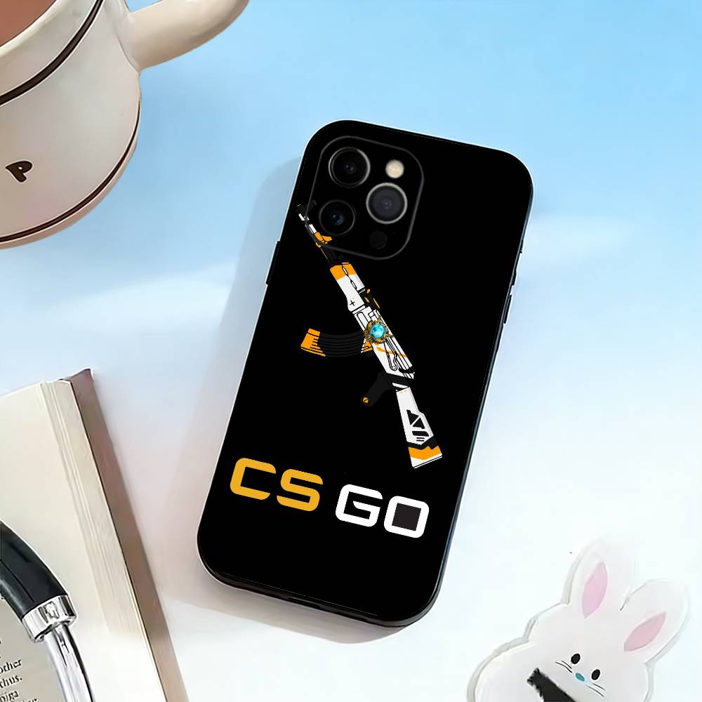 Game Counter Strike CS GO GO Phone Case For iPhone 17, 16,15,14,13,12,11 Plus,Pro Max, Others Soft Black Cover