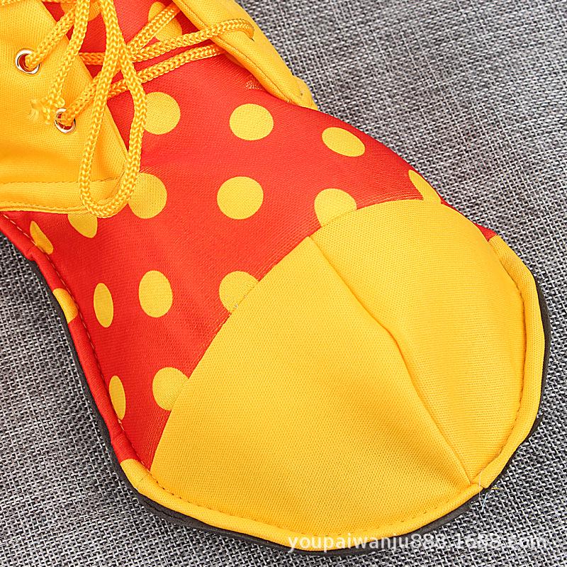 Children's and Adult Festival Clown Cosplay Shoes - Round Toe Dress-up Accessories