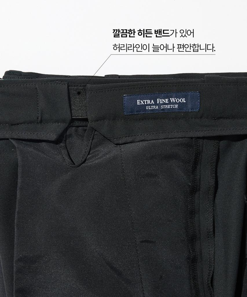 STCO Urban Essential Wool Blend Slacks_Black (Straight Fit)_Spawz11Csb