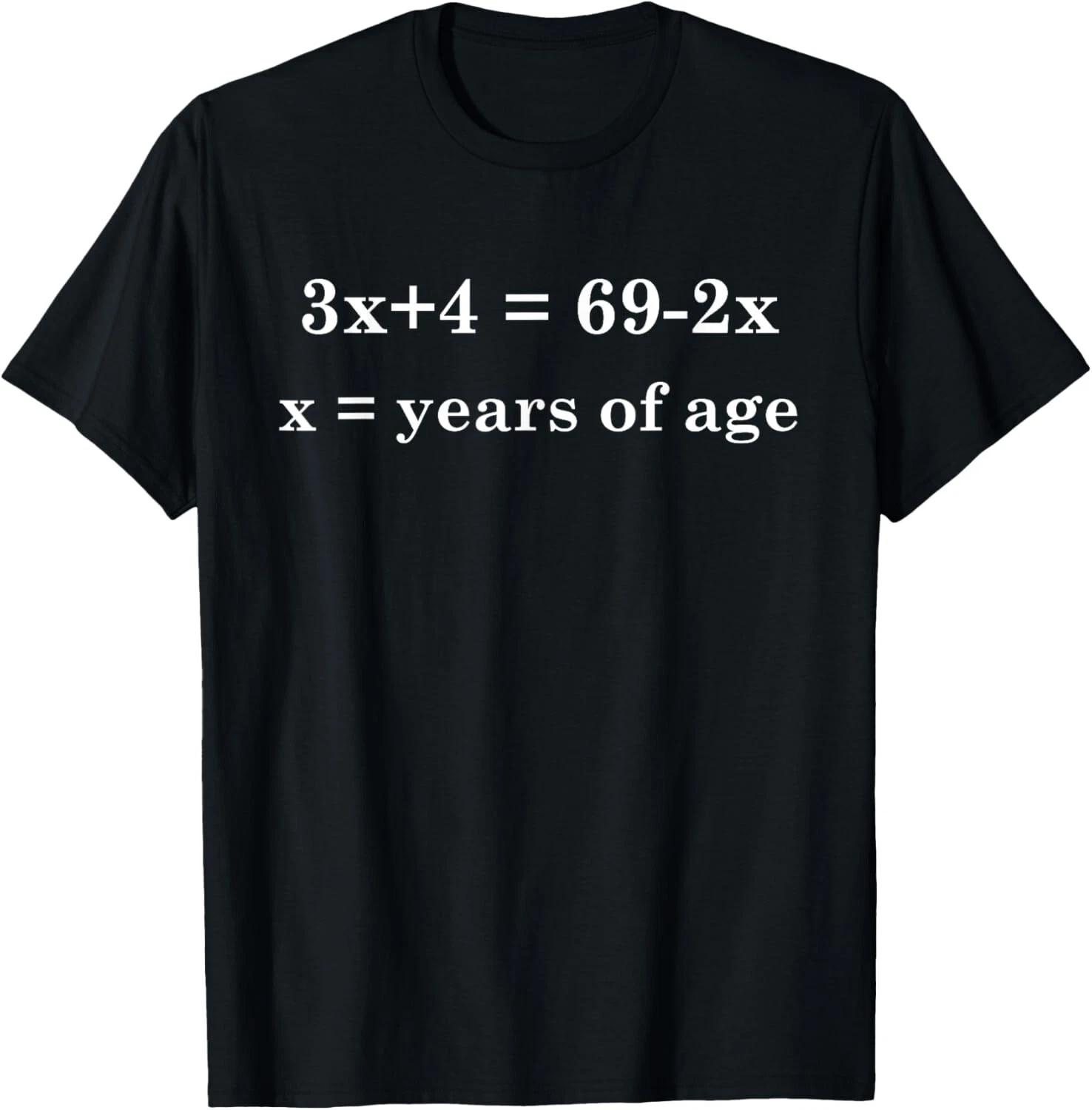 13 Years Old Algebra Equation Funny 13th Birthday T- Shirt 3XL