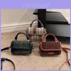 Trendy Mini Woolen Childrens Bag With Stylish Plaid Design For Boys And Girls