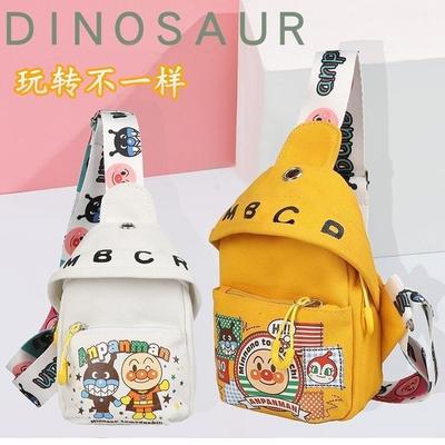 Canvas Small Bag 2025 Summer New Trendy Fashion Cartoon One Shoulder Diagonal Span Chest Bag Student Bag