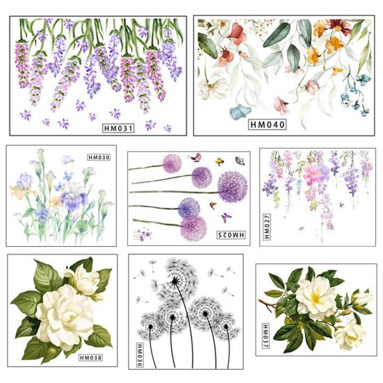 

Наклейка на крышку унитаза, самоклеящаяся, не выцветающая, съемная, водостойкая, с растительным цветком, наклейка на крышку сиденья для унитаза, декор A