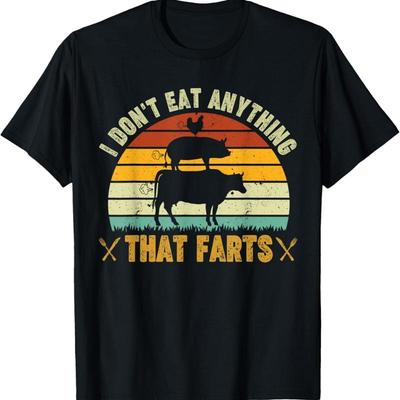 I Dont Eat Anything That Farts World Vegetarian Day T Shirt