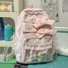 Schoolbag Japanese and Korean niche bow design student schoolbag ins small wind fresh high value backpack women commuter backpack