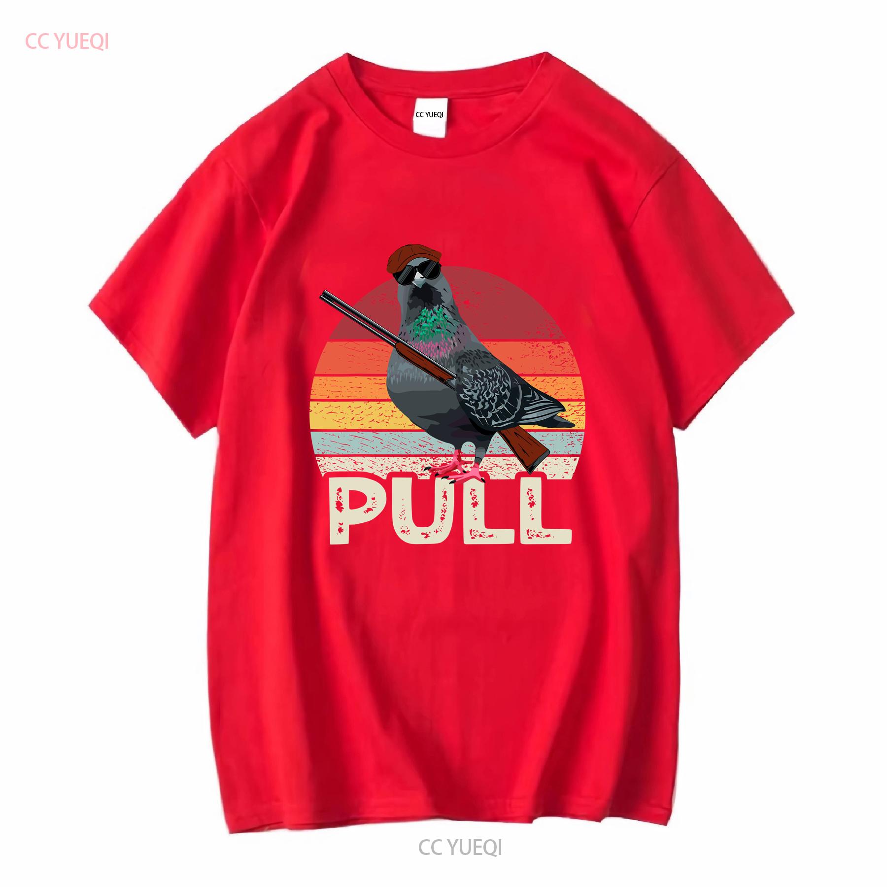 NEW LIMITED Pull Clay Pigeon Target Trap Shooting Skeet T Shirt long sleeves vintage Washed Stretched Comfortable Versatile S