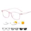 0 -0.5 -0.75 To -6.0 Blue Light Filter Computer Myopia Glasses With Degree Women Men TR90 Square Prescription Spectacles Frame