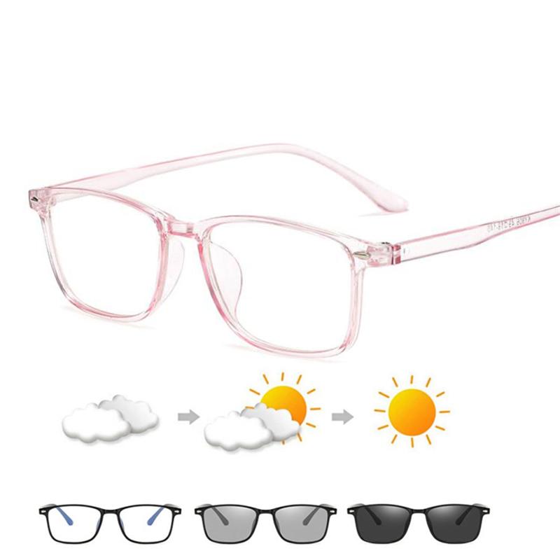 0 -0.5 -0.75 To -6.0 Blue Light Filter Computer Myopia Glasses With Degree Women Men TR90 Square Prescription Spectacles Frame