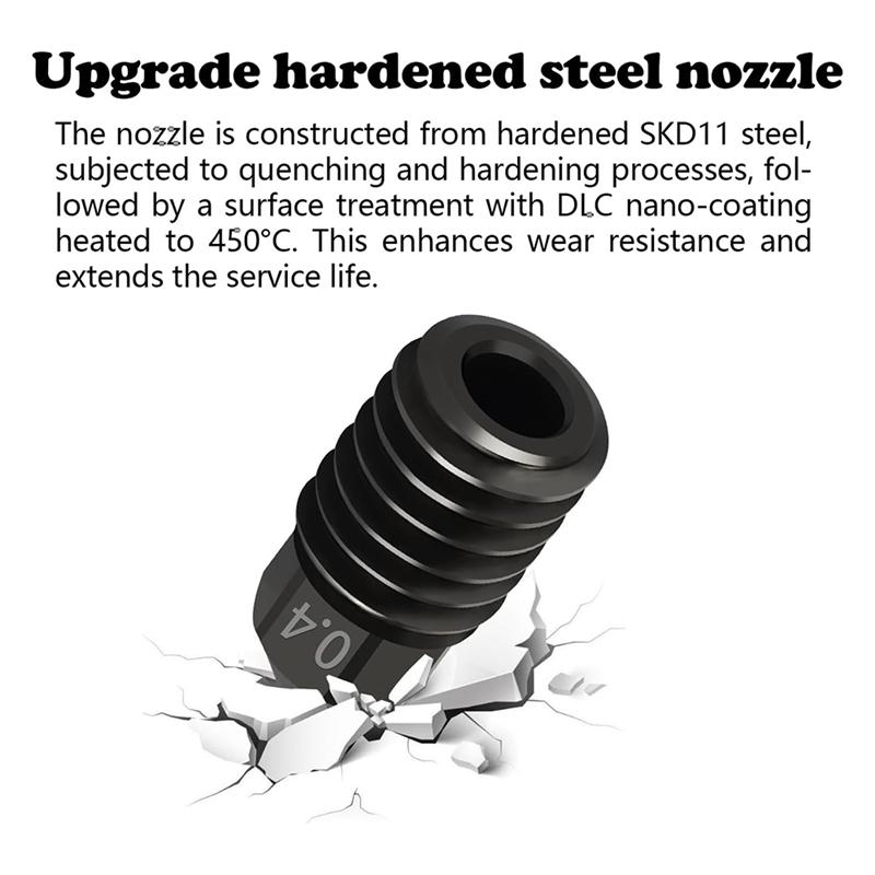 

SHGO-Upgrade Hardened Hotend For Kobra-S1 Combo Hot End Print Head Extruder Hot End With Extra Nozzles