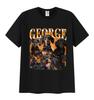 George Dog Funny Meme Graphic T Shirt Men Casual Fashion Cotton Short Sleeve T-shirts Unisex Vintage High Quality Cotton T-shirt