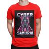 Cyber Samurai Punk Poster Funny 100 Cotton TShirt Cyber Samurai Punk Tees Tops For Unisex