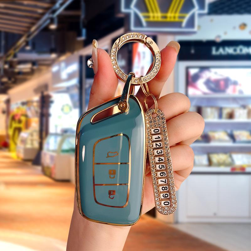 Neuer Baojun RC6/RM5/RS5/RS3 TPU Schlüsselanhänger - Autoschlüsselhülle mit Schnalle