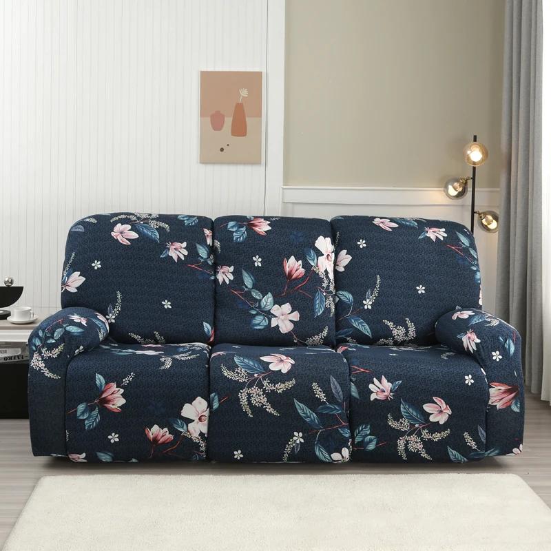 2/3 Seater Spandex Recliner Sofa Cover Stretch Couch Protector for Living Room Relax Lazy Boy Armchair Covers for Home Decor
