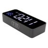 LED Digital Alarm Clock Thermometer with Snooze USB Charging Bedroom Office DecorationBlack