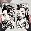 Capa para iPhone 17 Pro Max XR 12 Mini 16 14 Plus XS Max 15 11 13 Pro Air 7 8 Capa de Telefone Macia D-Demon S-Slayer Anime
