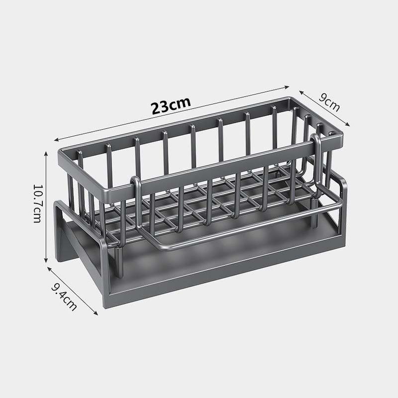 Kitchen Sink Drain Rack Organizer ABS Plastic Self-draining Sink Shelf Soap Sponge Holder Dishcloth Towel Rack Filter Basket