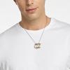 Emporio Armani Stylish Irregular Pendant Hollow Necklace Unisex Necklace EGS2709040