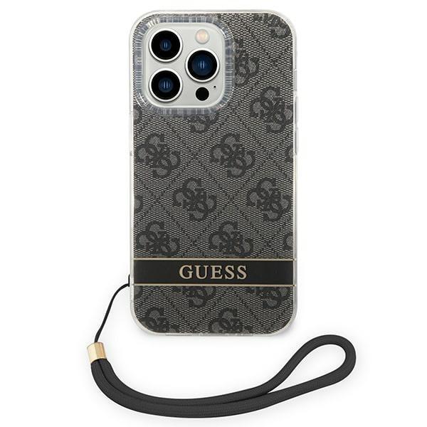 Guess Guohcp14Xh4Stk Iphone 14 Pro Max 6,7 Czarny/Black Hardcase 4G Print Strap